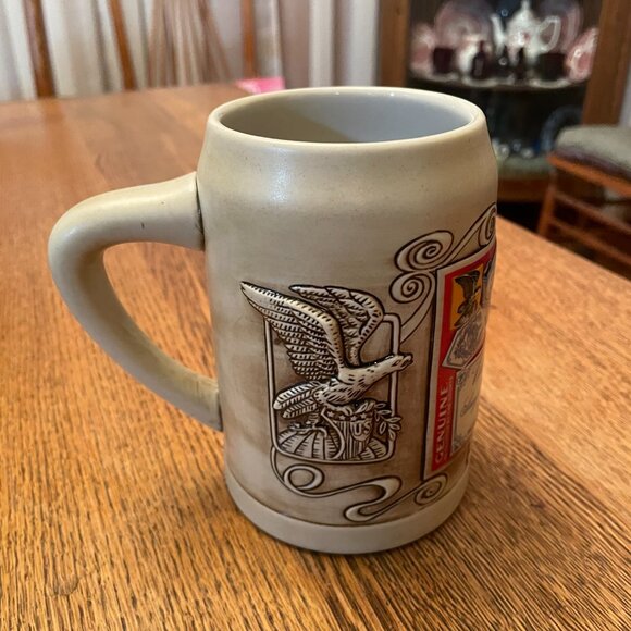 Vintage Antique Budweiser Label Beer Stein - Picture 2 of 6